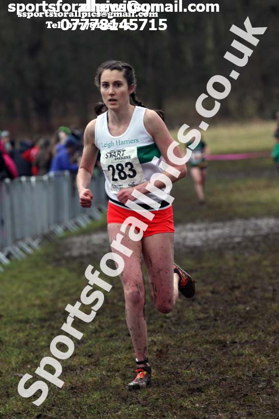 Senior women, 2018 Northern Cross Country Champs., Harewood House, Leeds. Photo: David T. Hewitson/Sports for All Pics